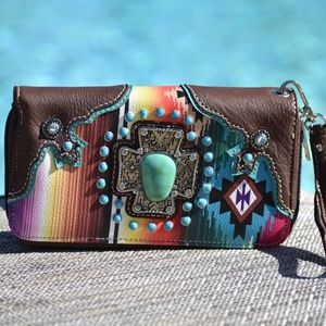 Serape western wallet